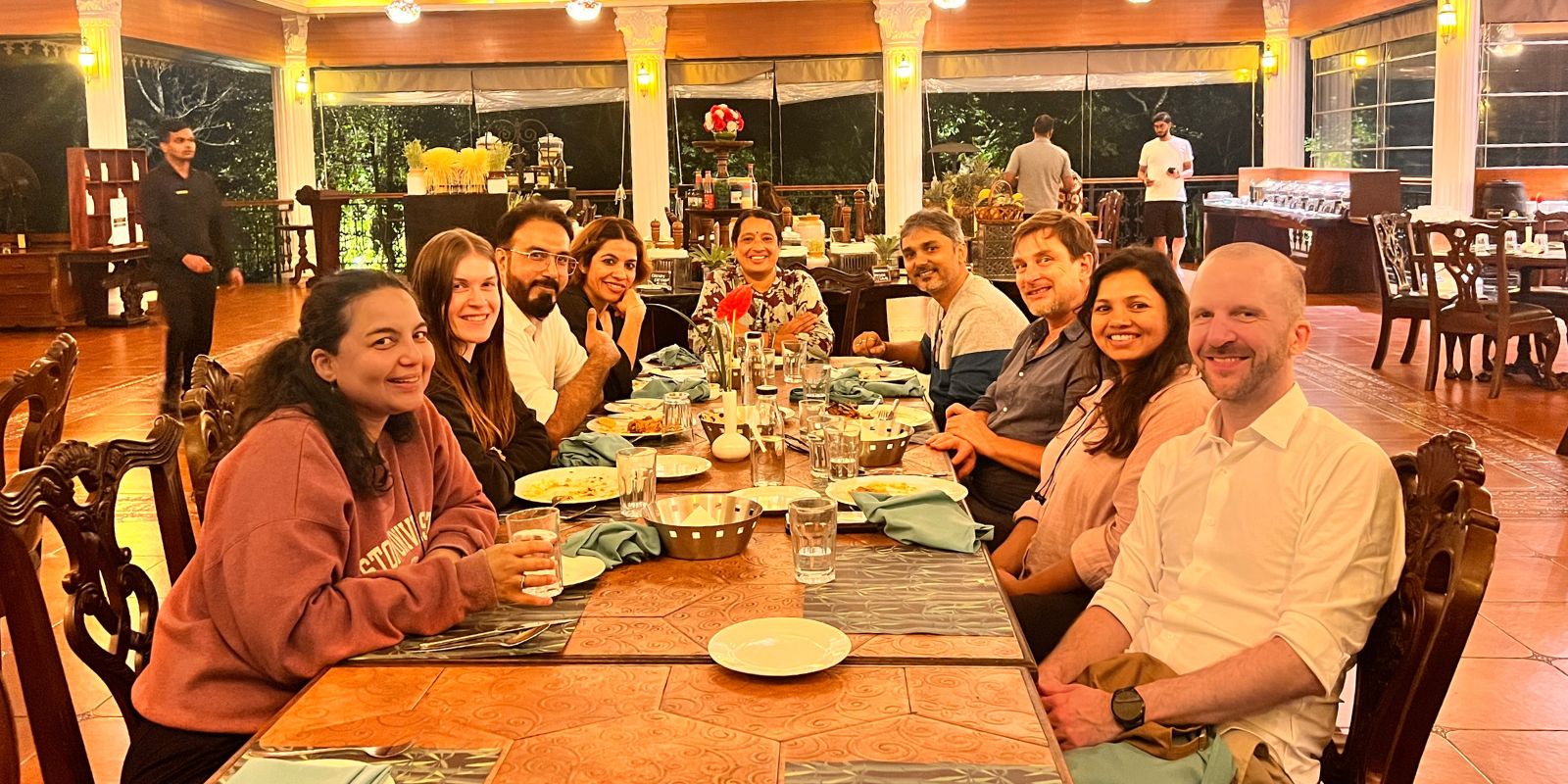 Diverse group of founders and managers in a reflective strategy session